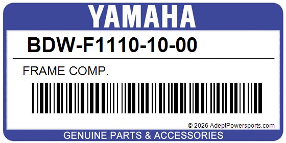 Yamaha BDW-F1110-10-00 Frame Comp.