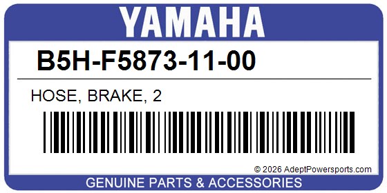 Yamaha B5H-F5873-11-00 Hose, Brake, 2
