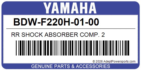 Yamaha BDW-F220H-01-00 Rr Shock Absorber Comp. 2