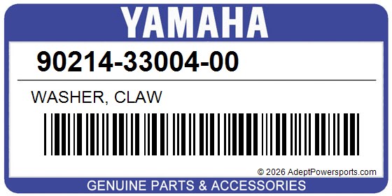 Yamaha 90214-33004-00 Washer, Claw
