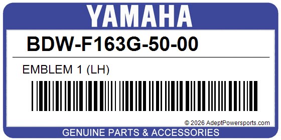 Yamaha BDW-F163G-50-00 Emblem 1 (Lh)
