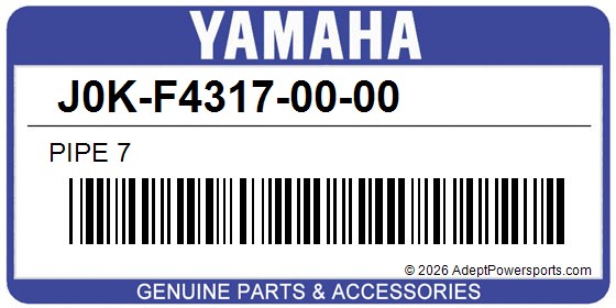 Yamaha J0K-F4317-00-00 Pipe 7