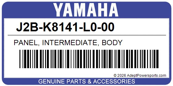 Yamaha J2B-K8141-L0-00 Panel, Intermediate, Body