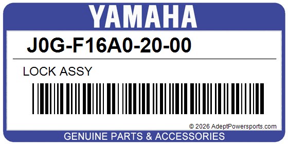 Yamaha J0G-F16A0-20-00 Lock Assy