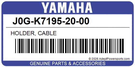 Yamaha J0G-K7195-20-00 Holder, Cable