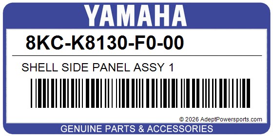 Yamaha 8KC-K8130-F0-00 Shell Side Panel Assy 1