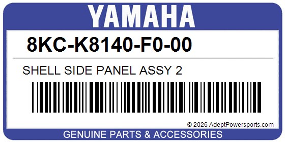 Yamaha 8KC-K8140-F0-00 Shell Side Panel Assy 2