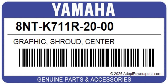 Yamaha 8NT-K711R-20-00 Graphic, Shroud, Center