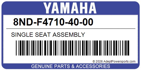 Yamaha 8ND-F4710-40-00 Single Seat Assembly