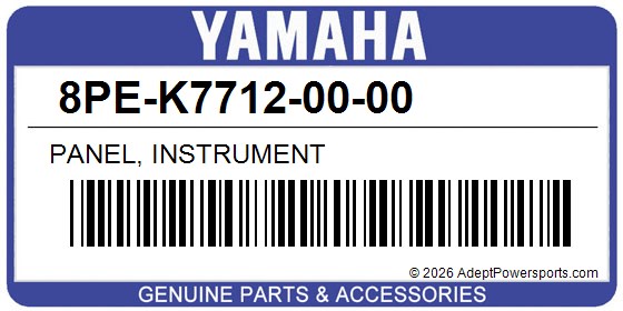Yamaha 8PE-K7712-00-00 Panel, Instrument