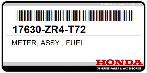 Honda 17630-ZR4-T72 Meter, Assy., Fuel
