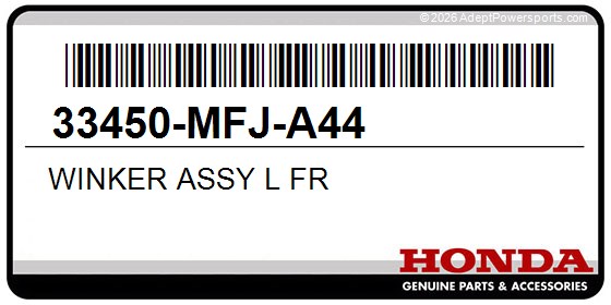Honda 33450-MFJ-A44 Winker Assy L Fr