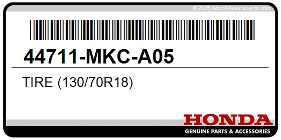 Honda 44711-MKC-A05 Tire (130/70R18)