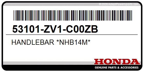 Honda 53101-ZV1-C00ZB Handlebar *Nhb14m*