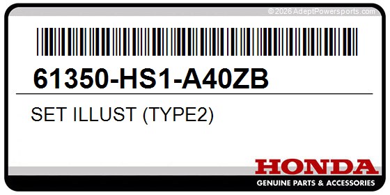 Honda 61350-HS1-A40ZB Set Illust (Type2)