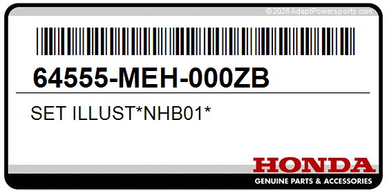 Honda 64555-MEH-000ZB Set Illust*Nhb01*