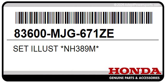 Honda 83600-MJG-671ZE Set Illust *Nh389m*