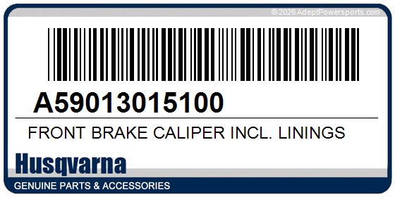 Husqvarna A59013015100 Front Brake Caliper Incl. Linings