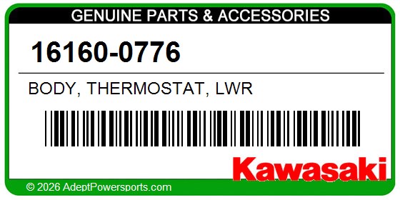 Kawasaki 16160-0776 Body, Thermostat, Lwr