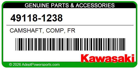 Kawasaki 49118-1238 Camshaft, Comp, Fr