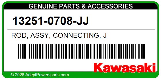 Kawasaki 13251-0708-JJ Rod, Assy, Connecting, J