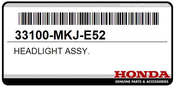 Honda 33100-MKJ-E52 Headlight Assy.
