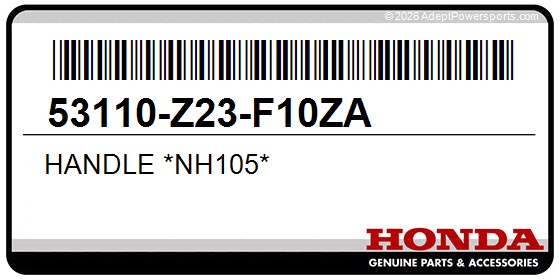 Honda 53110-Z23-F10ZA Handle *Nh105*