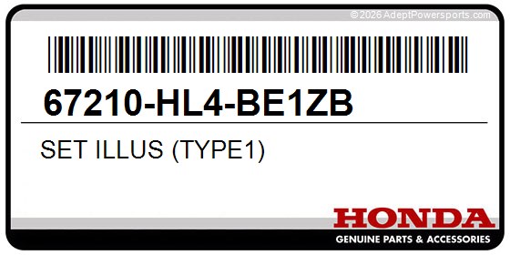 Honda 67210-HL4-BE1ZB Set Illus (Type1)