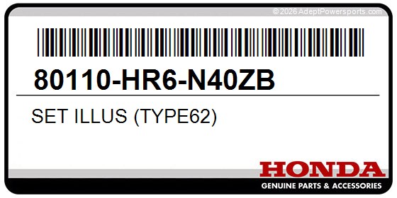 Honda 80110-HR6-N40ZB Set Illus (Type62)