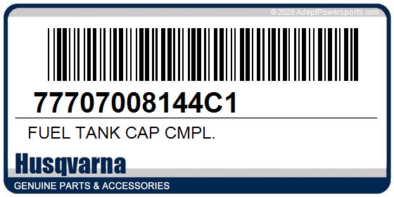 Husqvarna 77707008144C1 Fuel Tank Cap Cmpl.