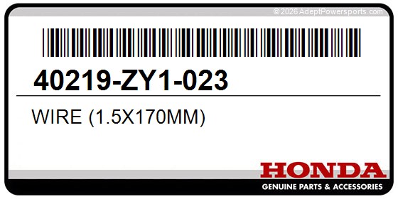 Honda 40219-ZY1-023 Wire (1.5X170mm)