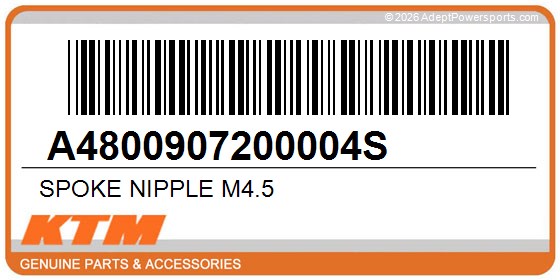 KTM A4800907200004S Spoke Nipple M4.5