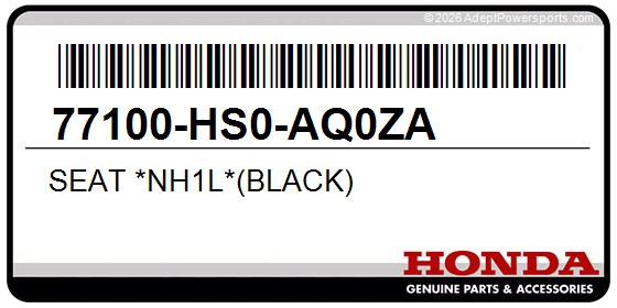 Honda 77100-HS0-AQ0ZA Seat *Nh1l*(Black)