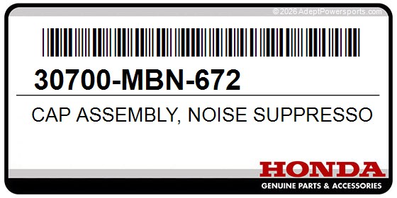 Honda 30700-MBN-672 Cap Assembly, Noise Suppressor (Yasufuku)