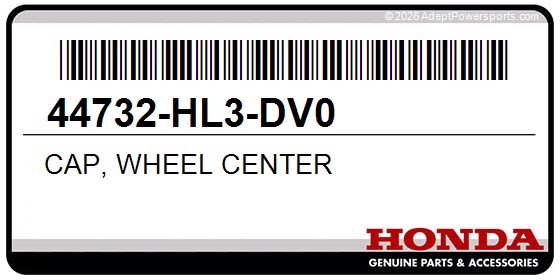 Honda 44732-HL3-DV0 Cap, Wheel Center
