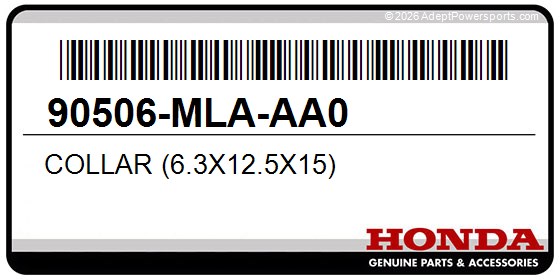 Honda 90506-MLA-AA0 Collar (6.3X12.5X15)