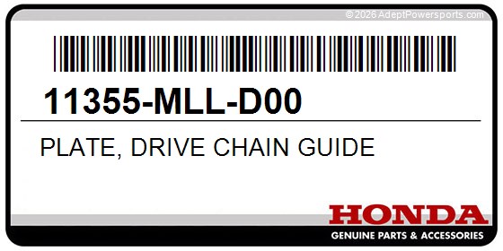 Honda 11355-MLL-D00 Plate, Drive Chain Guide