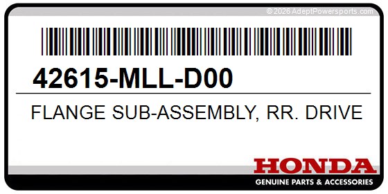 Honda 42615-MLL-D00 Flange Sub-Assembly, Rr. Driven