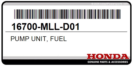 Honda 16700-MLL-D01 Pump Unit, Fuel