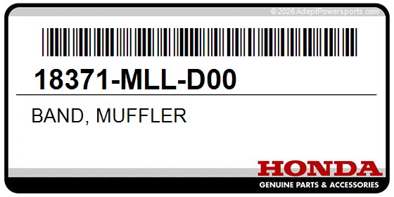 Honda 18371-MLL-D00 Band, Muffler