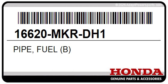 Honda 16620-MKR-DH1 Pipe, Fuel (B)