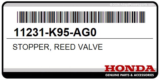 Honda 11231-K95-AG0 Stopper, Reed Valve