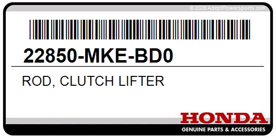Honda 22850-MKE-BD0 Rod, Clutch Lifter