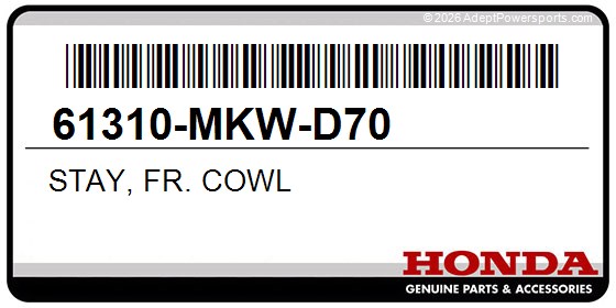 Honda 61310-MKW-D70 Stay, Fr. Cowl