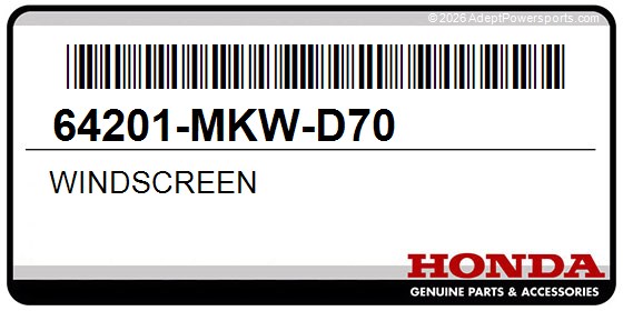 Honda 64201-MKW-D70 Windscreen