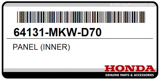 Honda 64131-MKW-D70 Panel (Inner)