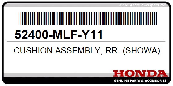 Honda 52400-MLF-Y11 Cushion Assembly, Rr. (Showa)