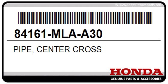 Honda 84161-MLA-A30 Pipe, Center Cross