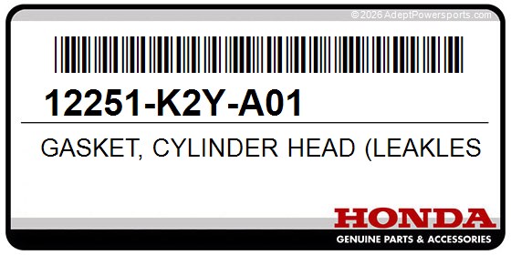 Honda 12251-K2Y-A01 Gasket, Cylinder Head (Leakless)