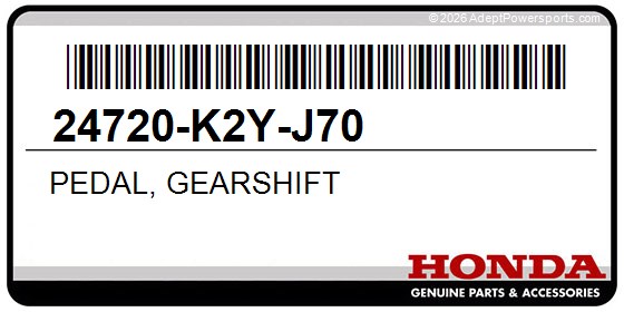 Honda 24720-K2Y-J70 Pedal, Gearshift